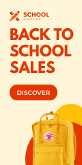 school supplies display ad