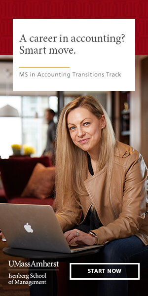 Isenberg School of Management banner ad