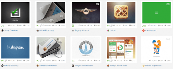 social media channels for designers Dribbble users