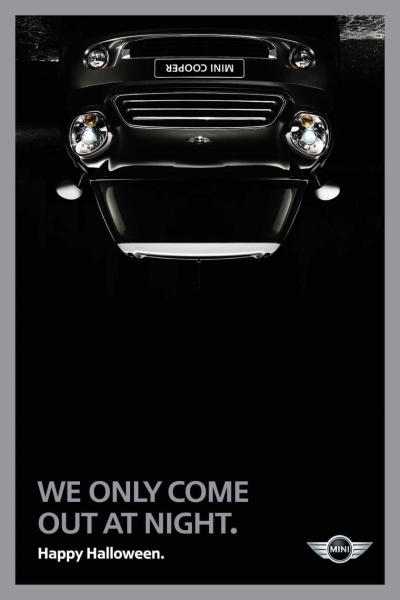 mini cooper halloween ad