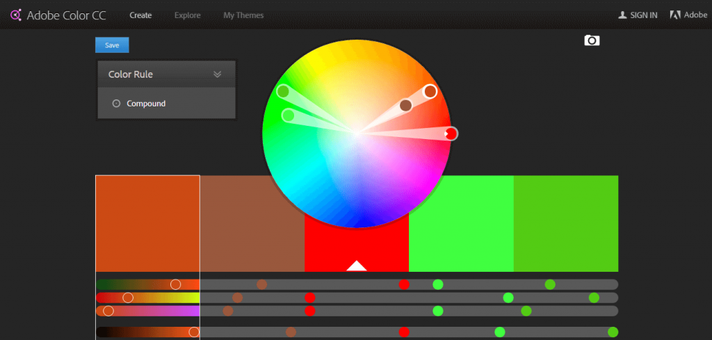 Color Wheel tool for designers