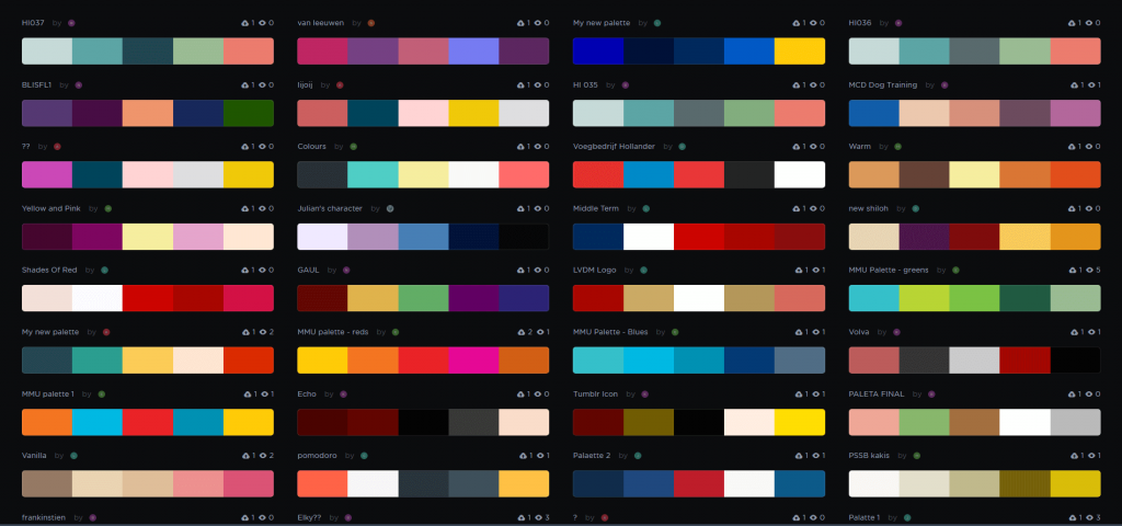 palette generator to inspire design projects