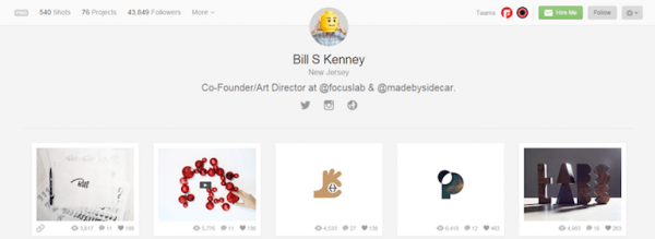 Designers To Follow On Dribbble Bill S Kenney