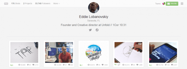 Designers To Follow On Dribbble Eddie Lobanovskiy