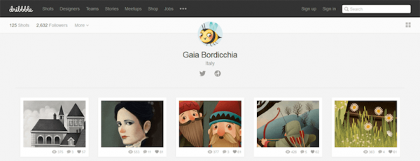 Designers To Follow On Dribbble Gaia Bordicchia
