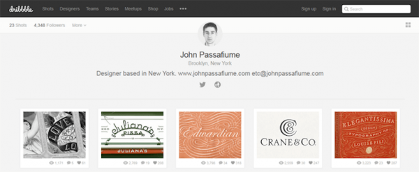 Designers To Follow On Dribbble John Passafiume