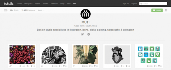 Designers To Follow On Dribbble MUTI