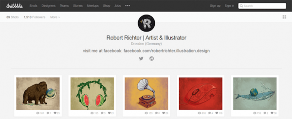 Designers To Follow On Dribbble Robert Richter