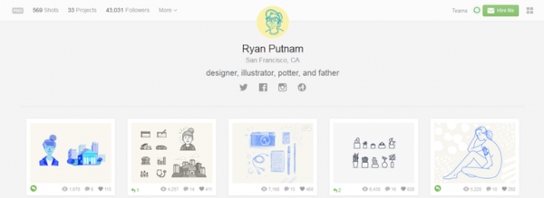 Designers To Follow On Dribbble Ryan Putnam