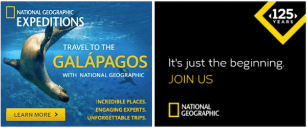 National Geographic - yellow colour combination