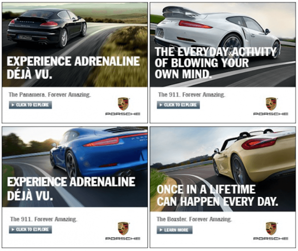 car movement banner ads examples