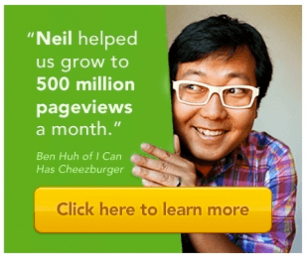 Neil Patel Testimonial Banner Ad 1