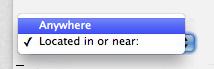 Select Anywhere For Location