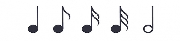 Musical notes banner idea