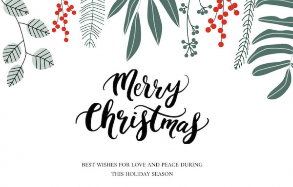 Christmas hand lettering banner design