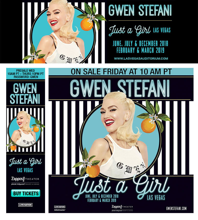 gwen stefani banners for concert