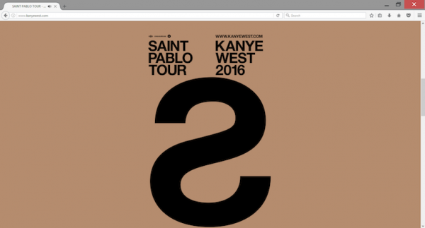 Kanye West Saint Pablo Tour Banner