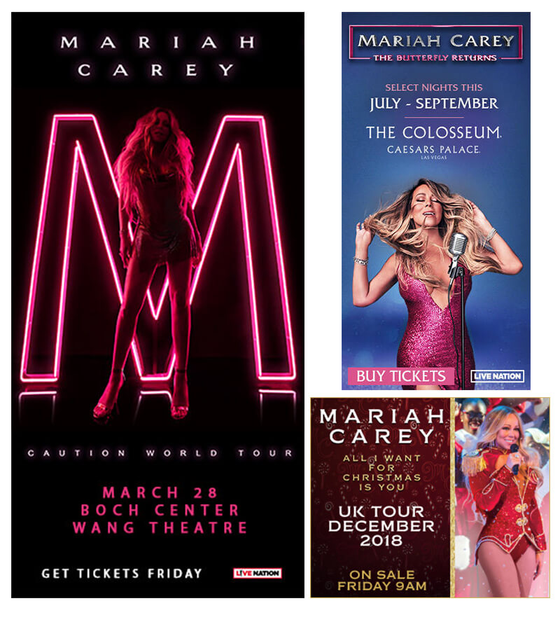 maryah carey banners for concert