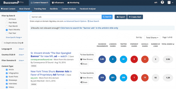 Buzzsumo App 