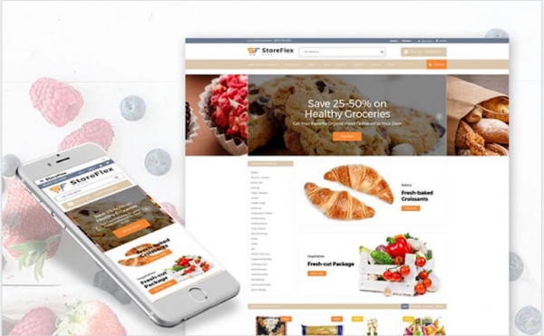 Parallax Food Responsive OpenCart Template