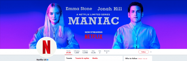 Netflix Twitter Header Photo Example