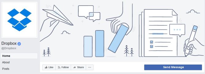 Dropbox Facebook banner example