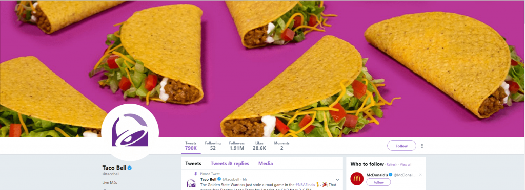 Taco Bell Twitter Header Photo