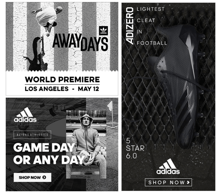 Adidas shop web banner