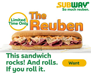 Subway advertising banner