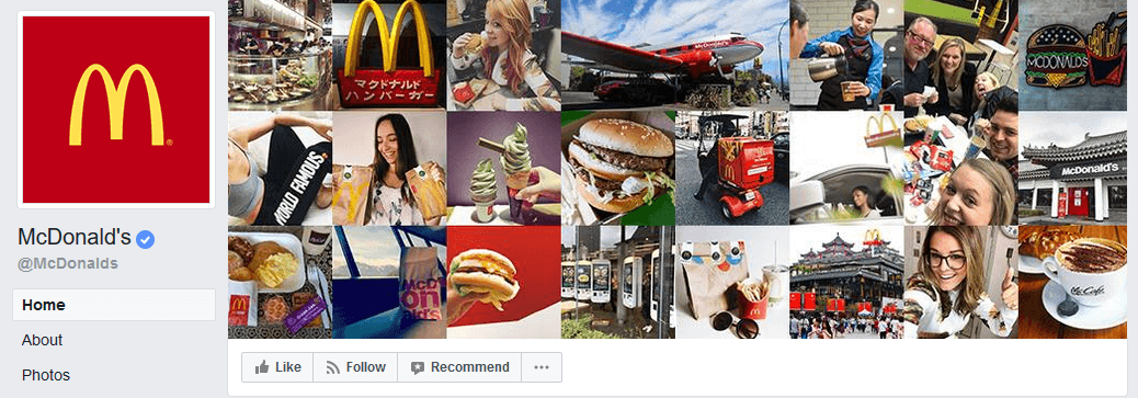 McDonald's Facebook cover image