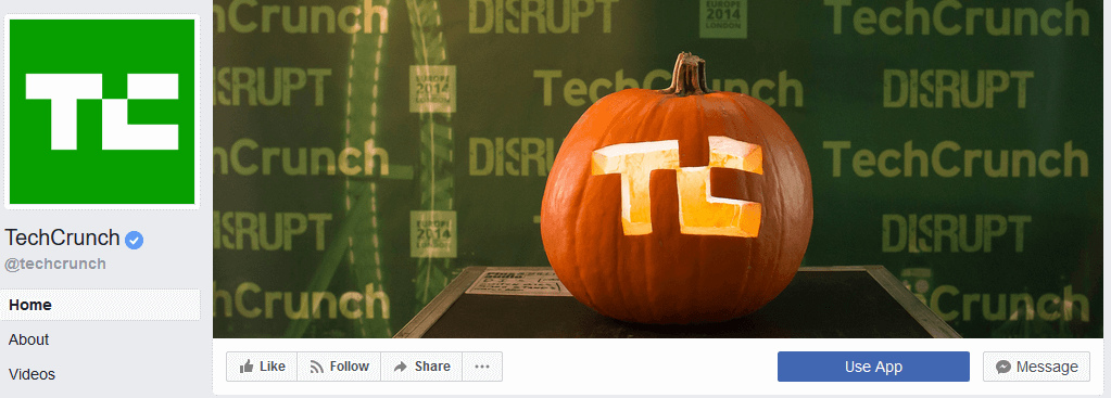 TechCrunch Halloween Facebook cover