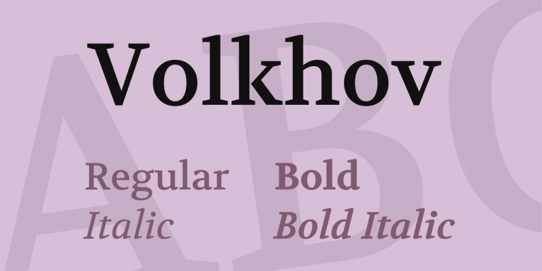 Volkhov font