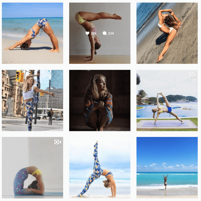 Kino Yoga Instagram feed inspiration