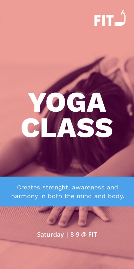 Free Pinterest Template for yoga clases