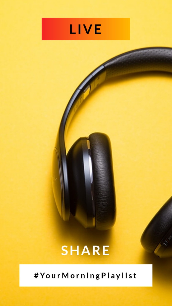 Instagram Story share your playlist template