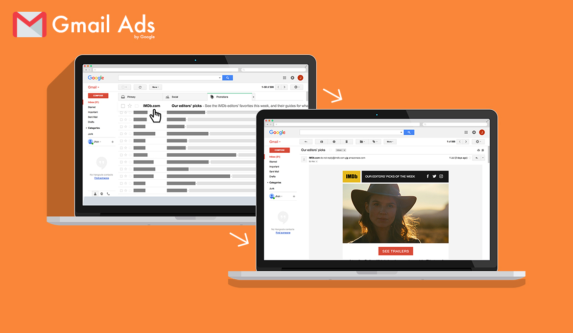 Gmail Ads - The No Email, Email Marketing