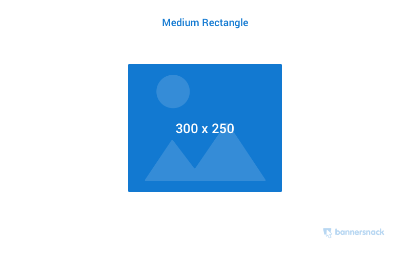 Medium rectangle banner ad size