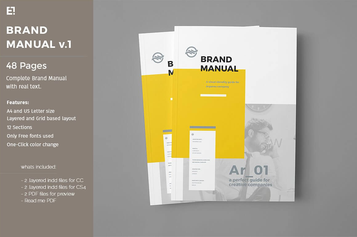 cover of a branding manual 