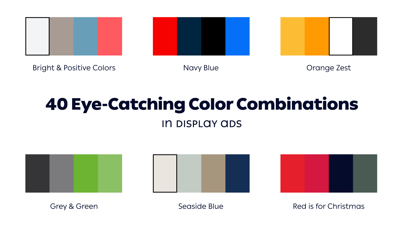 40 Eye-Catching Color Combinations In Display Ads - Creatopy