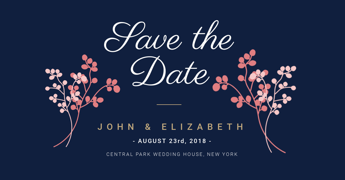 Save the date instagram template