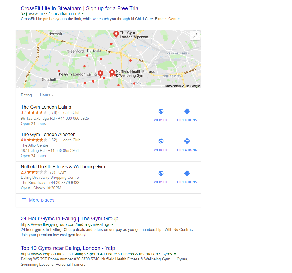 online advertising - google maps