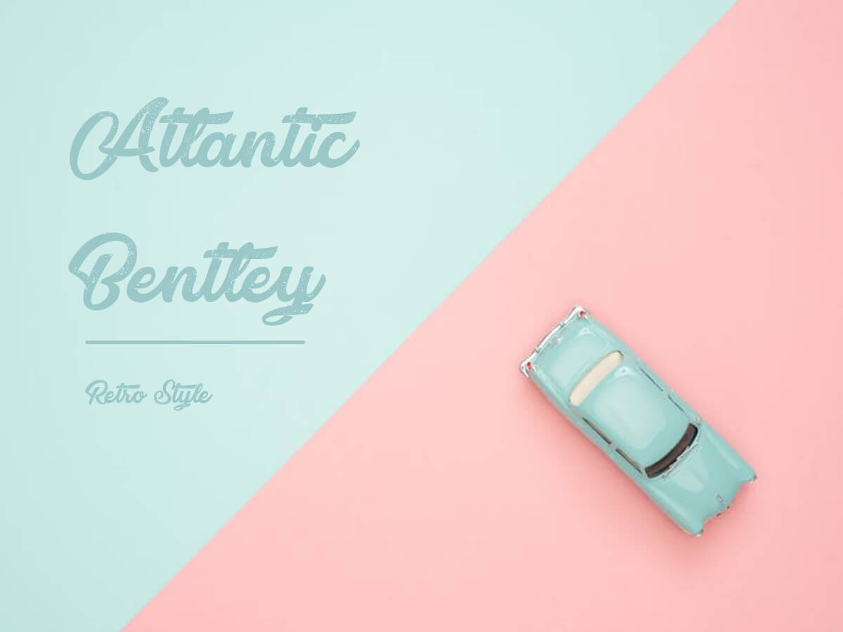 Atlantic Bentley - beautiful retro hand lettering font