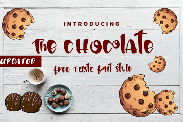 The Chocolate - uppercase hand lettering font