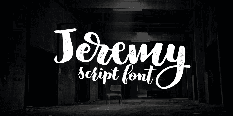 Jeremy hand lettering font