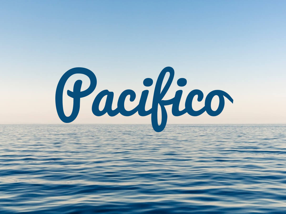 Pacifico - vintage script