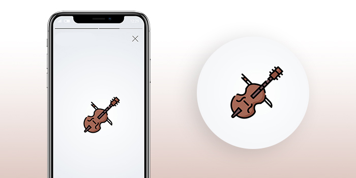 Free Instagram Icons - music violin