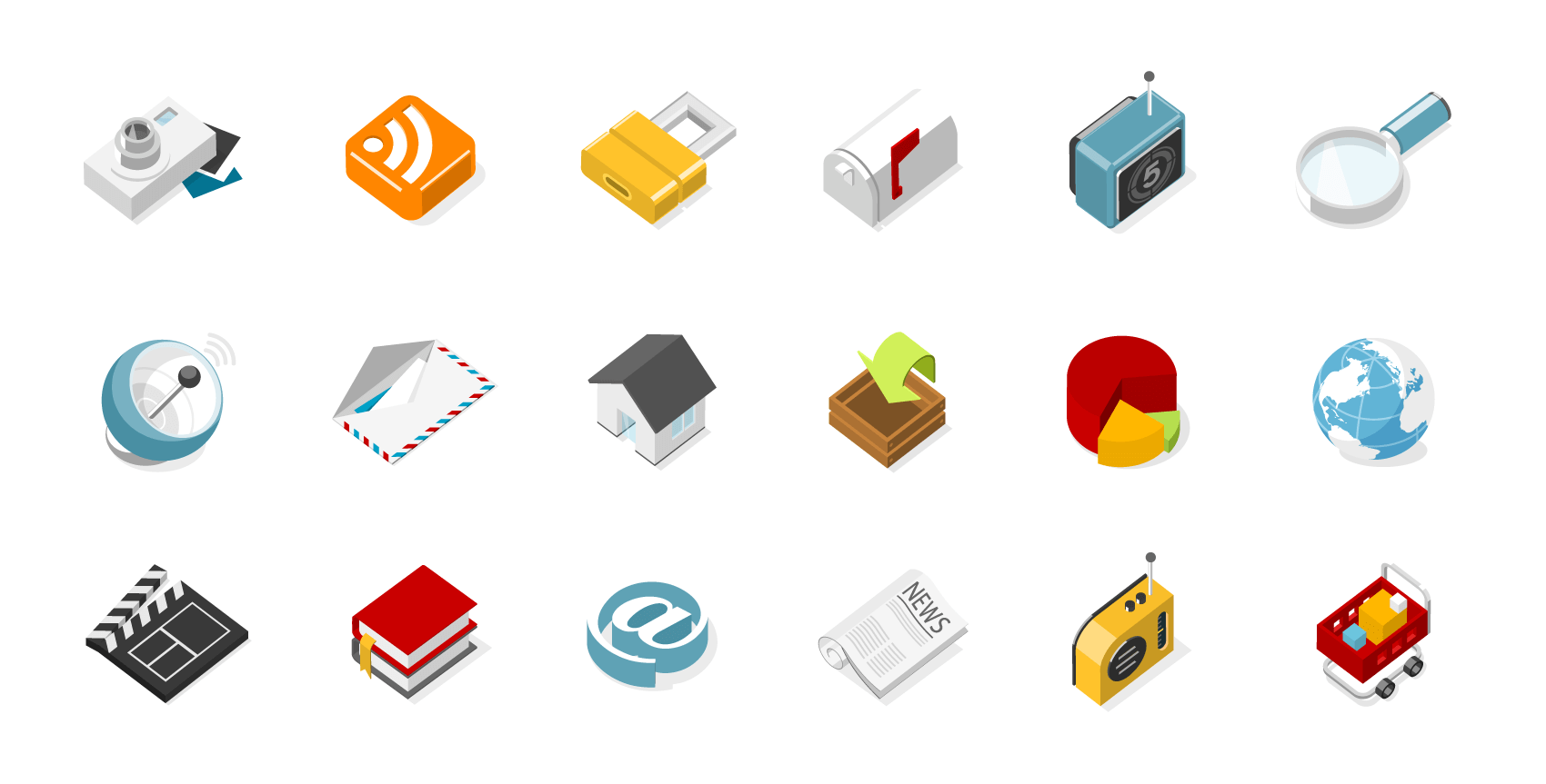 3D-isometric-icons