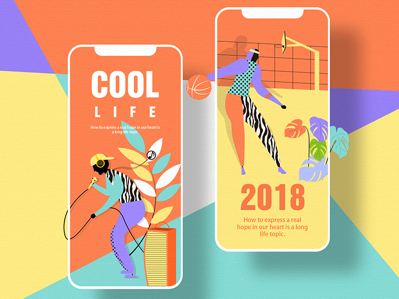 bold colors - graphic design trends in 2019