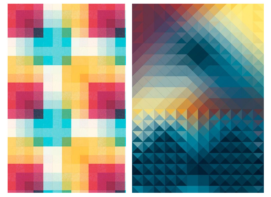 graphic design patterns - pixelated patterns 