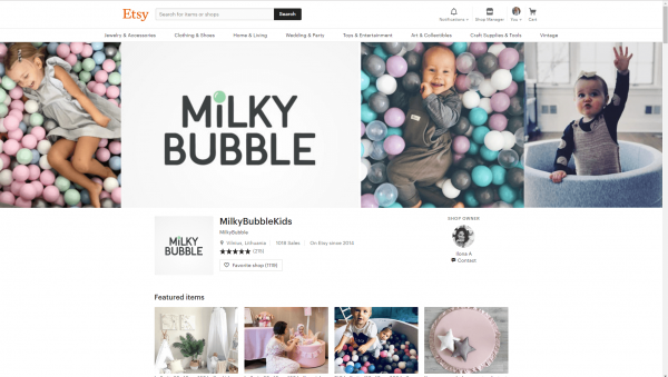 Etsy Banner Kids Example